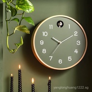 Cuckoo Bird Wall Clock Living Room Small Bird Hourly Chime Clock Solid Wood Clock Cuckoo Clock Impor