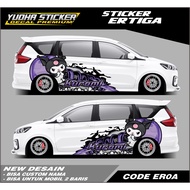 KUROMI CAR DECAL STICKER SIGRA AVANZA CALYA ERTIGA CHARACTER STICKER/ CODE ER0A - ER0J