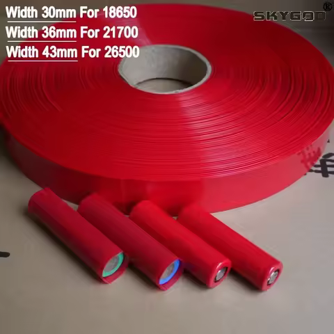 18650/21700/26650 Lipo Battery Wrap PVC Heat Shrink Tube Precut Insulated Film Protection Cover Case