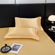 cod 1PC Silk Satin Soft Pillowcase Cover Bedding Pillow Cover Rectangle Pillow Cases Bed Pillow Mult