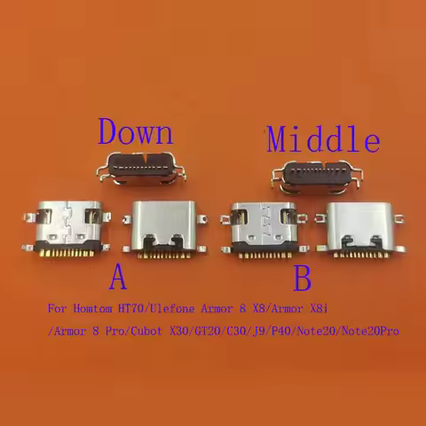 2-50Pcs Charger Dock Plug Charging Connector USB For Homtom HT70 Ulefone Armor 8 X8 X8i Cubot X30 GT