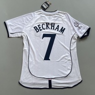 Genuine Umbro imported 2002 World Cup England Jersey Home 7 Beckham 10 Owen Retro Foot Mizuno style