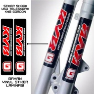 Kyb Sticker Shock - USD Sticker KYB GORDON - KAYABA SUSPENSION - YZ Telescopic Shock - KX - GTX TRAI