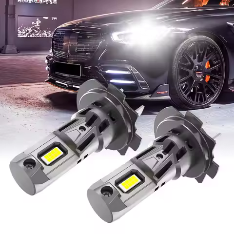 2Pcs AUXITO H7 LED Canbus Headlight Bulb with Fan Super Bright Car Motorcycle Lights Auto Lamp CSP C