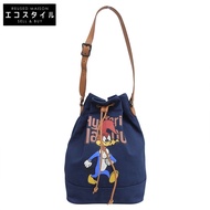 Hysteric Glamour Woodpecker WW Crush 印花單肩包，女款，海軍藍。 [二手]