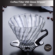 Coffee Filter V60 Dripper V60 Glass Size 01 02