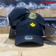 AA Quality New Era Toronto Blue Jays 9FORTY A-Frame Adjustable Baseball Cap, Black, Headband, Sun Pr