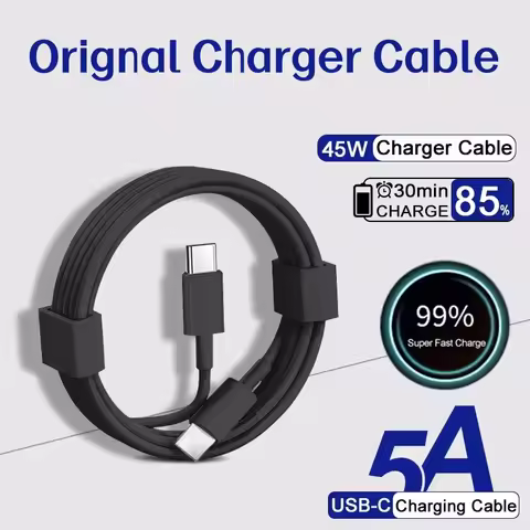 Original PD USB C Quick Cable For 45W Samsung S24 S23 S22 S21 Type C 25W 5A Super Fast Charger Cable