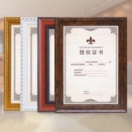 A a4 Photo Frame Table Frame Solid Wood Certificate Frame Business License Frame Wall Hanging a3 Thr