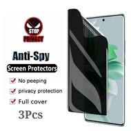vivoX200 X200Pro X200Ultra X100Pro 3Pcs 999D Anti Spy Privacy Soft Hydrogel Film For vivo X200 X100s