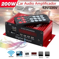 With Remote Control Household Two-Channel Digital Power Amplifier Car 2-Channel Universal 12V Car Au