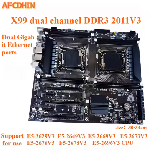 AF New X99 Dual Channel 2011V3 Server DDR3 Supports Dual Gigabit Ethernet Port Studio Game Set