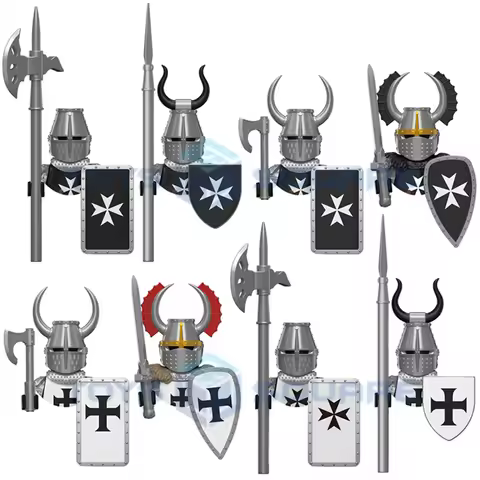 The Medieval Teutonic Knights Hospitaller Model Blocks MOC Bricks Set Toys For Children DT8901