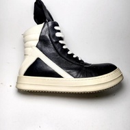 Rick Owens GeoBasket 41 fit 42, Rick Owens shoes, sepatu Italy, sepatu kulit