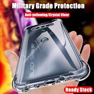 【Crystal Clear】For Xiaomi Black Shark 4S Pro Soft Rubber Gel Jelly Case Transparent Military Grade Anti-Scratch Resistant Back Cover Skin
