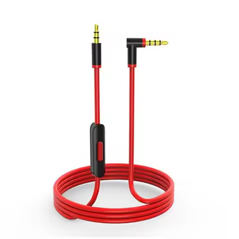 3.5mm Cable For Beats Studio 2.0 3.0 SOLO 2 3 HD Pro MIXR Microphone Headset High Quality 2 Plugs Ex