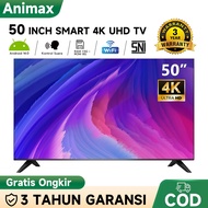 Animax TV Smart 50 inch TV / 55 inch TV 4K UHD Ready Televisi Bluetooth Connectivity - Youtube Telev