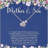 Mother and Son Necklace, Mom Gift from Son, Mother Necklace from Sons, Sons to Mom Birthday Christma