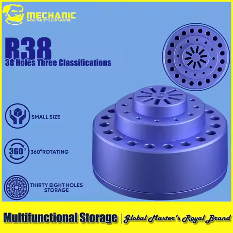 MECHANIC R38 360° Rotatable Multi-functional Repair Tool Storage Rack Multi-hole Slot Storage Classi