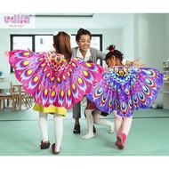 PREMIUM Udlia Butterfly Wings Kids Carnival Costume Peacock Wings Bee Flag
