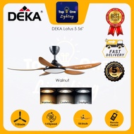 DEKA Lotus 5 DC Motor 56” Ceiling Fan/ Kipas Siling Remote Control with 38W LED 3 colour light