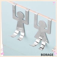 BORAG Hook, Home Decoration Kitchen Gadgets Cartoon Human Hook,  Stainless Steel Door Hook
