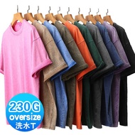 2 3 0g Pure Cotton Washed Batik Distressed Short-Sleeved T-Shirt o v e r s i z d Top p