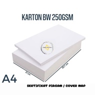 BW Paper 250gsm A4 contains 500 sheets BW Cardboard Paper/