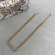 Dior Jadior字母鑲鑽項鍊 香港順豐包郵 全套原裝配件