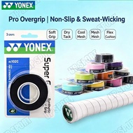 [Ready Stock] Yonex Grip Cloth PU AC102 108EX Hand Glue Badminton Racket YY Sweat-Absorbent Tape Thr