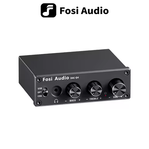 Fosi Audio Mini Stereo USB Gaming DAC & Headphone Amplifier Audio Converter Adapter for Home/Desktop