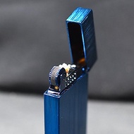 Vỏ Hột Quẹt Bật Lửa Upon Xăng Đá DX10X Màu Xanh Xước - Dùng Xăng Bấc Đá Cao Cấp