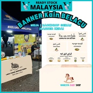 [ BANNER KEDAI ] KAIN RENTANG @ BANNER KLASIK (KAIN BELACU) banner klasik  ALAS MEJA Estetik KLASIK 