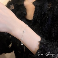 Women's Four Leaf Clover Bracelet, 5 Lucky Four-leaf Clover Charms