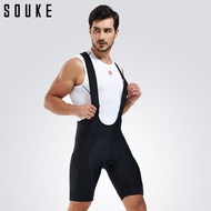 SOUKE Cycling Bib Short Men Summer Bike Shorts Padded Outdoor Sports Men's Bicycle Road Bib Shorts