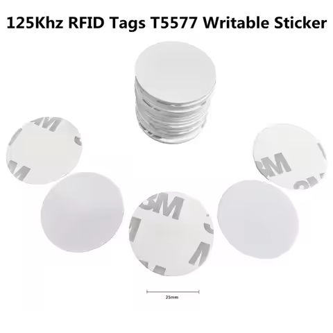 5pcs/10pcs 125 Khz RFID ID Sticker Writable Coin Cards Label EM4305 T5577 Chip For Access Control Re