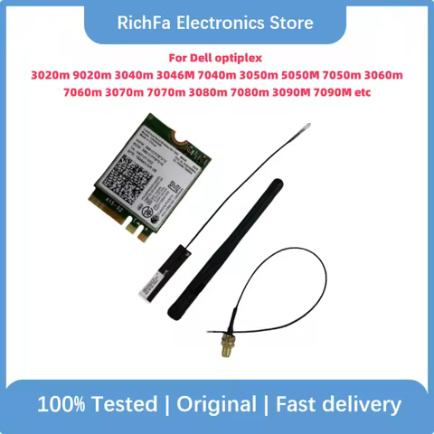 Used For Dell optiplex 3040m 7040m 3050m 7060m 3080m 7080m etc OEM Wifi Antenna Cable Card 7260AC Wi