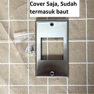 Cover Frame Panasonic WZ1761-8 WZ1761 Stainless Steel Stop Kontak Plat