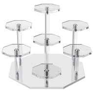 Acrylic Risers Display Stand7Tier Perfume Organizer and Cupcake StandStorage Display Stand for Colle
