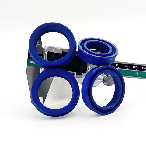 Blue PU Hydraulic Oil Seal UN ID 22mm~25mm OD 28mm~50mm High Wear Resistance Oil/heat-resistant for 