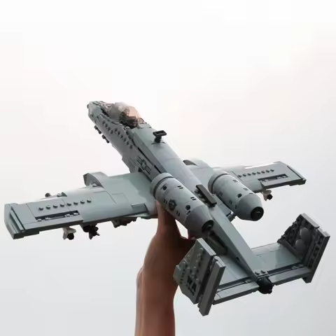 US Military A-10 Fighter Building Blocks Arms Vehicle Model New Type Armored Thunderbolt II Plane Br