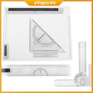 Portable A4 Drawing Board Drafting Table Nonslip Architectural Drafting Tool Set Versatile Architect