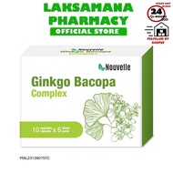 Nouvelle Ginkgo Bacopa Complex Health Supplements (6 x 10's)