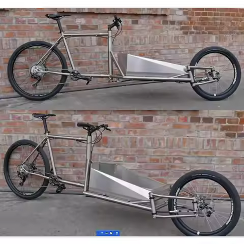 Custom Titanium Cargo Bike Frame With Life Time Warranty