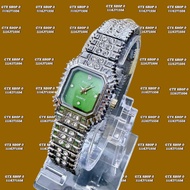New Stock Bonia Ladies Watch Steel Strep Toten Black Diamond jam tangan perempuan Box