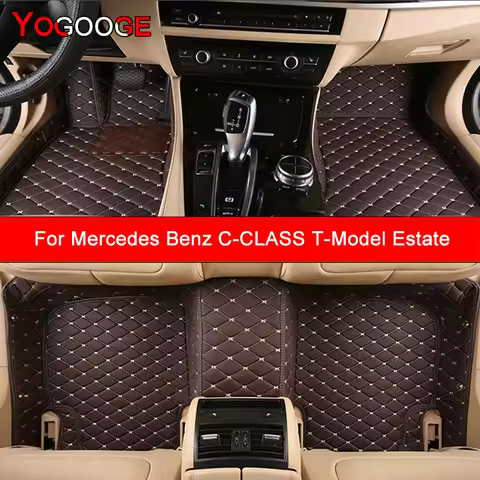 YOGOOGE Custom Car Floor Mats For Mercedes Benz C-CLASS T-Model S204 S205 S206 Estate C300 Auto Carp