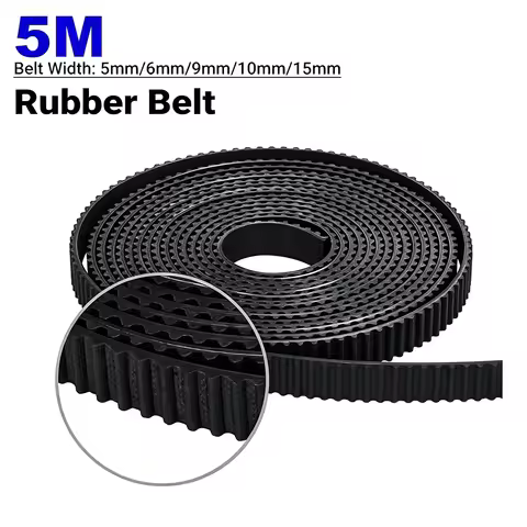 5 Meters GT2 GT3 Open Timing Belt Width 5mm/6mm/9mm/10mm/15mm GT2 GT3 Belt Rubber Aramid Fiber Cut t