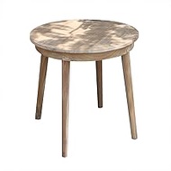 Pilot Table, Made in Indonesia, Diameter 21.3 inches (54 cm), No Assembly Required