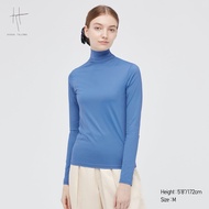 WOMEN HPJ AIRism UV Protection High Neck Long Sleeve T-Shirt / Inner Neck