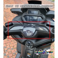 Yamaha XMAX250 V2 Handle Bar Cover Carbon Handle Cover XMAX 250 V2 Carbon Fibre Cover Kepala Main Sw